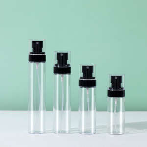 60ml 80ml <b>100ml</b> 120ml Cosmetic Pump <b>Bottle</b> with Cap Brush Hot Stamping Semi-Transparent Black PET Custom Serum <b>Bottle</b> Wholesaler - Product Image 4