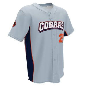 100% Polyester Mesh Solid Herren Baseball Uniform Sport Sommer Blank Schnellt rocknend Atmungsaktiv Lose Knopf verschluss Baseball Trikot - Product Image 4