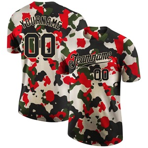 Directo Engro ropa deportiva al por mayor personalizado Camo negro rendimiento Salute To Service camiseta - Product Image 1