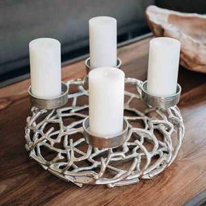 Bougeoir de pilier en aluminium de vente chaude pour la décoration de mariage Bougeoir unique pour les décorations de mariage - Product Image 6