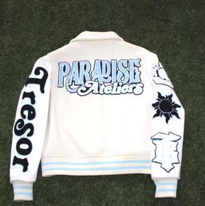 Fabricant de vestes universitaires Letterman à manches longues en cuir brodé de haute qualité avec logo personnalisé pour hommes veste universitaire - Product Image 2