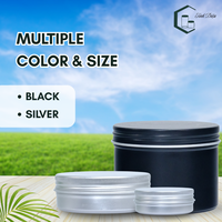 Pot en aluminium recyclable et écologique de haute qualité avec logo personnalisé, couvercle à vis avec revêtement UV, faible MOQ, livraison rapide, 50g 60g 120g, crème pour le visage