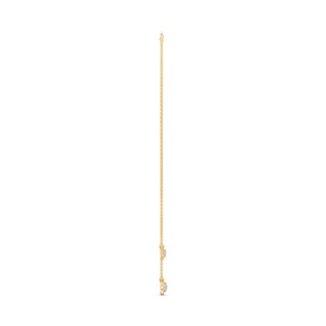 สร้อยคอเพชรเลี้ยงในห้องปฏิบัติการแบบหลายชั้น ทองคำ 18K สีเหลือง จี้เพชรเลี้ยงในห้องปฏิบัติการรูปทรงลูกแพร์สำหรับผู้หญิง สร้อยคอจี้เพชรเลี้ยงในห้องปฏิบัติการแบบสั่งทำพิเศษสำหรับผู้หญิง - Product Image 3