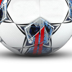 Professional Thermal Bonded Futsal <b>Ball</b> PU Material Textured Surface Indoor Soccer <b>Ball</b> White & Blue Made In Pakistan - Product Image 4