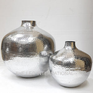 Accesorios Decorativos para el Hogar, Jarrón de Flores Exquisito de Aluminio Personalizado con Asas Laterales - Product Image 3