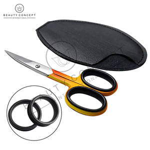 Ciseaux à cuticules en acier inoxydable pour enlever les peaux mortes, coupe-cuticules pour ongles Ciseaux de manucure à poignée colorée Beauté - Product Image 4