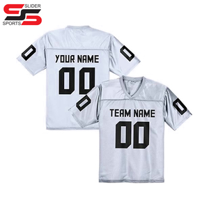 Camiseta de fútbol americano bordada sublimada Rosa poliéster 100% personalizada camisetas de fútbol unisex americanas - Product Image 5