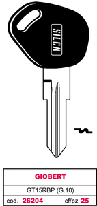Chiave per Auto Asc Gt15rbp (g.Vak 0) Giobert - Product Image 1