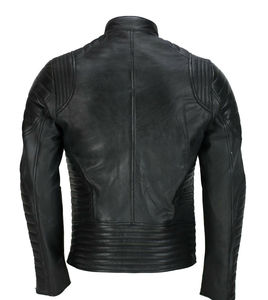 Logotipo personalizado altamente cómodo Su propio diseño Abrigos de cuero para hombres al aire libre con chaqueta de invierno - Product Image 3