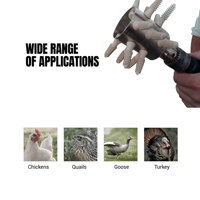 Accessoire de perceuse PDA01 en acier inoxydable, extracteur de plumes de volaille 15 doigts caille poulets canards expédition rapide