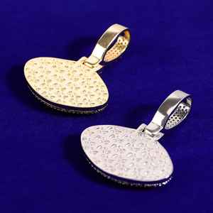 Personnalisé Hommes Moissanite Diamant Fine Bling Bijoux En Argent Sterling 925 Hip Hop Style Oeil Pendentif Fantaisie Oeil Charme Pendentif - Product Image 3