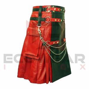 Nuevo Diseño, Mejor Calidad, Kilt para Hombre con Cuero, Nuevo Estilo de Kilts para Hombre 2025, Nuevo Diseño de Kilt con Cuero, Precio Económico - Product Image 4