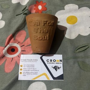 Kulhad Chai Clay <b>Cups</b> & Saucers Disposable <b>Parties</b> Authentic Tea Experience Custom Design Gifting Terracotta Kullad - Product Image 6