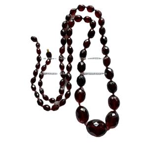 Collar indio hecho a mano para mujer, collar de adorno de resina transparente Popular, cuentas de Lucite blancas, cadenas de rebanadas de resina - Product Image 1