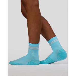 Chaussettes de cyclisme respirantes et rembourrées en coton Accelerate Performance Quarter Socks - Baltic Sea - Blanc - Product Image 2