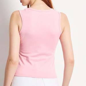 Top Deportivo Corto Personalizado, Transpirable, de Secado Rápido, Blanco, con Tiras, para Mujer, sin Mangas, Sexy, Ropa Deportiva - Product Image 5