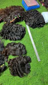 Machine d'extension de tissage de cheveux ondulés naturels indiens Remy Double trame toutes les couleurs appropriées - Product Image 3