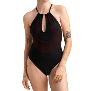 Maillot de bain une pièce pour femme de haute qualité avec fermetures éclair, logo personnalisé, 1 pièce pour adultes - Product Image 1