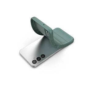 Coque Premium pour Samsung Galaxy A05S, design ethnique sculpté flexible, en silicone vert foncé, compatible avec les modèles A57, A53, A34 - Product Image 6