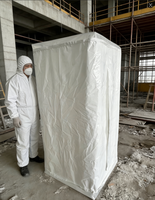 Cabine de douche jetable pour la sécurité des travaux d'élimination de l'amiante, produit de sécurité, tente de nettoyage portable pour l'hygiène personnelle des travailleurs