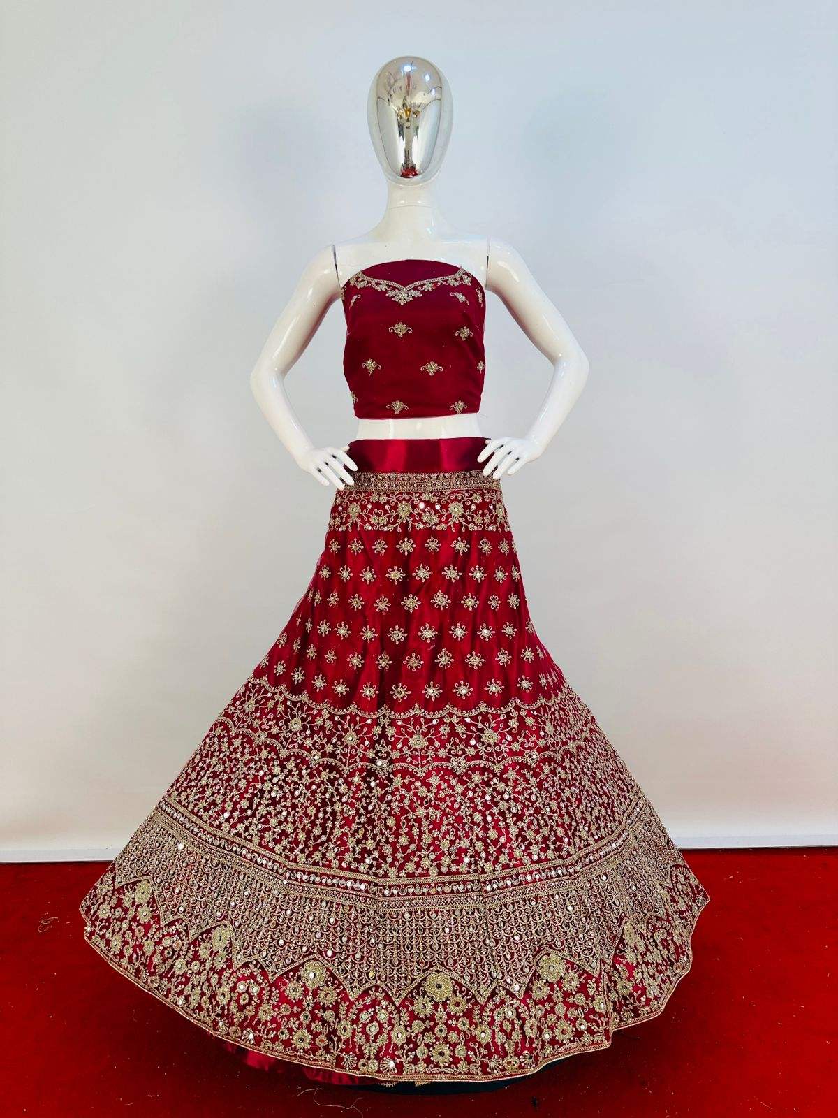 heavy designer art silk lehenga