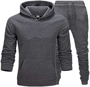 Survêtement décontracté et solide pour hommes, concevez votre propre photo ou logo, sweat à capuche personnalisé, pantalon de jogging, ensemble sweat-shirt à fermeture éclair à la mode personnalisé - Product Image 3