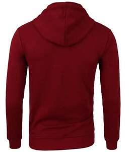 Suéter con capucha de terciopelo de doble cara informal para hombre, de talla grande colección de otoño, cálido, suelto, sólido, no tejido - Product Image 2