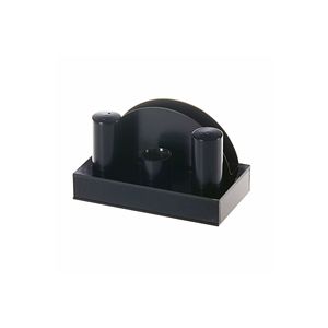 ชุดเครื่องปรุงรสทรงกลมพร้อมที่ใส่กระดาษเช็ดปาก พร้อมฐานอะคริลิคสีดำ อุปกรณ์ตกแต่งโต๊ะอาหารสุดหรู - Product Image 1