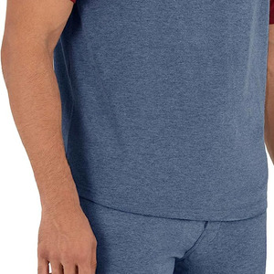 เสื้อยืดผู้ชายผ้าฝ้าย100% ขนาดพิเศษเสื้อโปโลถักลายสีทึบแขนสั้นโลโก้ตามสั่ง - Product Image 5