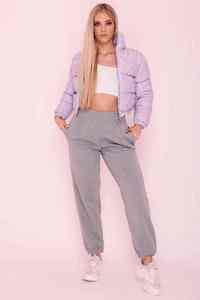 Chaqueta Corta Acolchada de Invierno para Mujer 2024, Transpirable, de Lona, Impermeable, Cortavientos, con Cuello Alto, Bolsillos y Acabado Brillante - Product Image 5