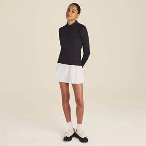 Camiseta Polo sin Mangas Transpirable de Moda para Mujer con Logotipo, Camisetas de Algodón Lisas para Mujer para Golf - Product Image 1