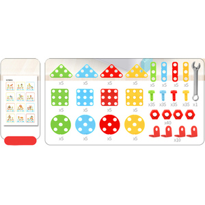 Blocs de construction 3D, <span class=keywords><strong>275</strong></span> pièces, ensemble de jeu, jouets Stem, jouets interactifs avec tournevis - Product Image 6