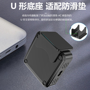 ที่ชาร์จ GaN แบบตั้งโต๊ะ 200W หลายพอร์ต พร้อมที่วางแล็ปท็อปและระบบชาร์จไร้สายเร็ว - Product Image 5