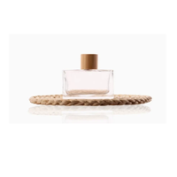 Botellas de Perfume de Madera de Diseño Único, Tapas de Botellas de Perfume de Madera con Forma de Bola Grabada Personalizada de Fábrica