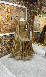 DESIGNER PARTY WEAR <b>TOP</b> AND LAHENGHA WITH FANCY DUPPATA AND EMBROIDERY WORK - Product Image 4