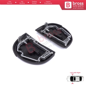 BSP848-1 กระจกมองข้างยาง L + R ซีลกรอบโลหะสำหรับ W210 S210 W140 W202 S202 SL R129 Facelift - Product Image 3