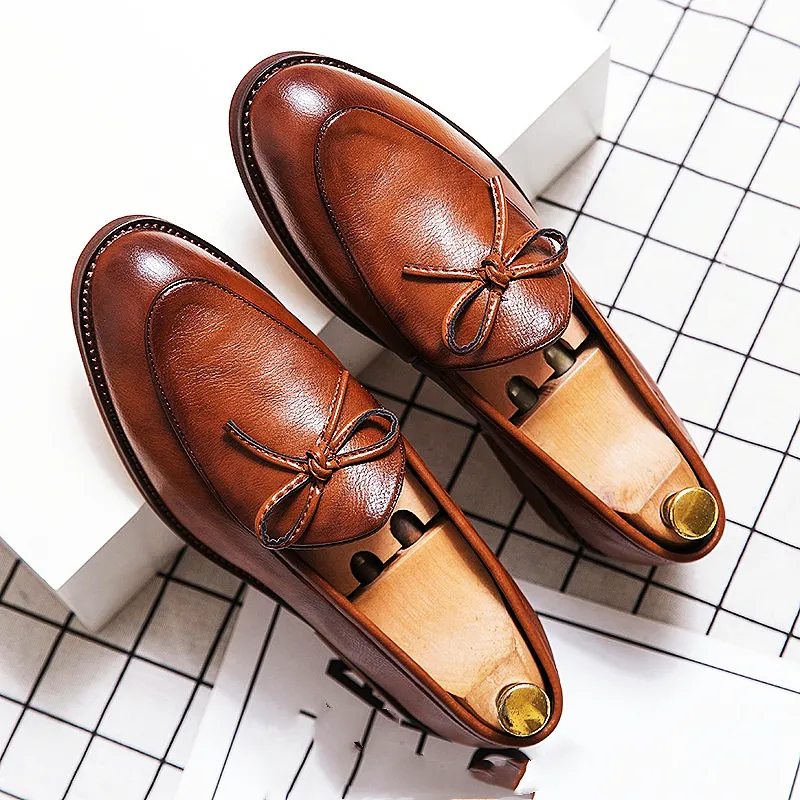 High Quality Wholesale Fashion Tassel Soft Pu Business Men Leather Shoes Office Oxford Casual Shoes Men Dress Shoes Oxfords
