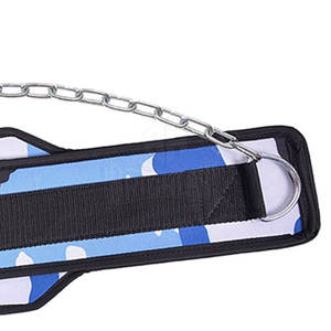 Logotipo personalizado Fitness Neopreno Dip Belt Entrenamiento Neopreno ajustable Gimnasio Levantamiento de pesas Bolsillos Cinturones para la venta - Product Image 6