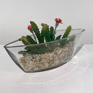 VCH1101 - Florero Transparente Tipo Barco - 8.5 x 3 - Product Image 4