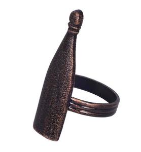 Anneau de serviette en forme de bouteille fabriqué à la main, anneau de serviette décoratif de noël - Product Image 2