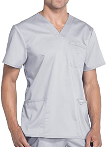 Wholesale Customized OEM High Quality Men Hospital <b>Scrub</b> <b>Tops</b> Cotton Polyester Spandex Needle Detection Medical Stylish <b>Tops</b> - Product Image 5