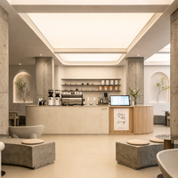 Espositore a LED per Arredamento Alberghiero, Tavolino da Caffè, Vetrina, Arredamento per Ristoranti, Arredamento per Bar, Carrello Portavivande, Bancone Bar, Bancone Cassa