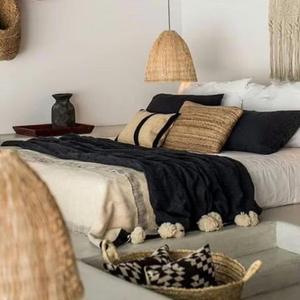 Manta Marroquí Hecha a Mano, Auténtica, Artesanal, Diseño Tribal, Suave, Tejida, Decoración para el Hogar, Regalo - Product Image 1