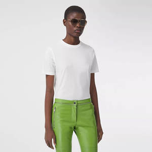 เสื้อยืดครอปของผู้หญิงเสื้อครอปแบบ100% ผ้าคอตตอนยืดได้2023ดีไซน์ล่าสุด - Product Image 5