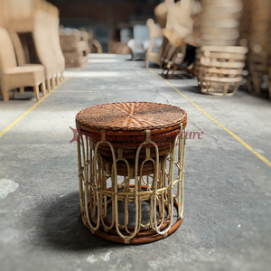 Wholesale Traditional 3-Piece Natural Rattan <b>Console</b> <b>Table</b> Set for Garden Home Living Room or Outdoor for Hotels - Product Image 6