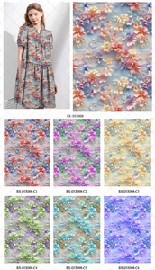 ผ้าเรยอนลายดอกไม้ผ้าเรยอนม้วนปั่นลายดอกไม้โรงงาน - Product Image 6