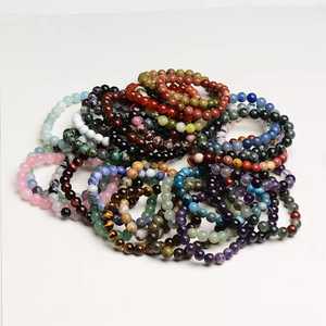 Nueva llegada personalizada al por mayor pulseras de piedras preciosas para hombres y mujeres Unisex pulseras curativas naturales al por mayor OEM ODM - Product Image 5