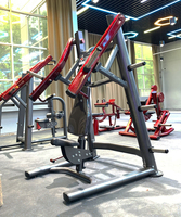 Machine de musculation professionnelle à charge par disques, presse pectorale inclinée isolatérale