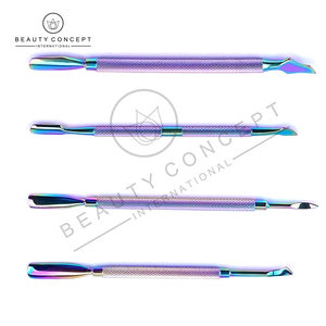 Eco-Friendly Professional Nail Cuticle Pusher Ergonomic Stainless Steel <b>Tool</b> for Manicure & <b>Pedicure</b> - Product Image 2