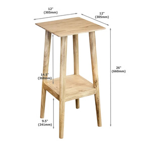 Jardinière entièrement en bois de grande qualité à prix raisonnable avec support en bois pour la décoration du jardin et de la maison - Product Image 5